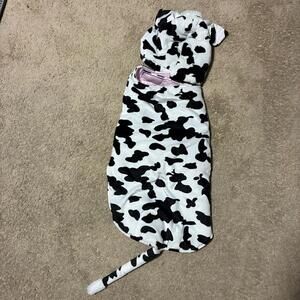 Skull & bones Cow Print dog Costume size XXL